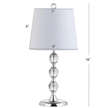 Hudson 20" Crystal Mini LED Table Lamp - JONATHAN Y